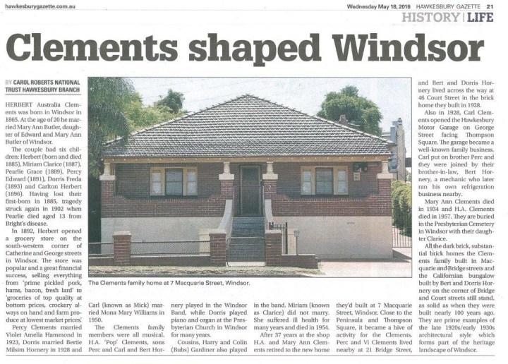 Clements shaped Windsor 18 May 2016