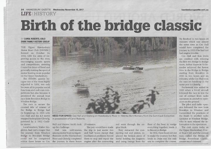 Birth of Bridge to Bridge