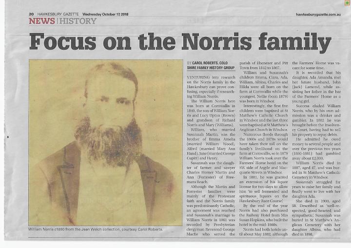 Focus on Norris family